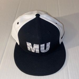 Nike MU Missouri University Tigers Snap Back Black And White Hat